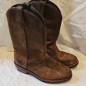 Dan Post Distressed Tan Western Boots